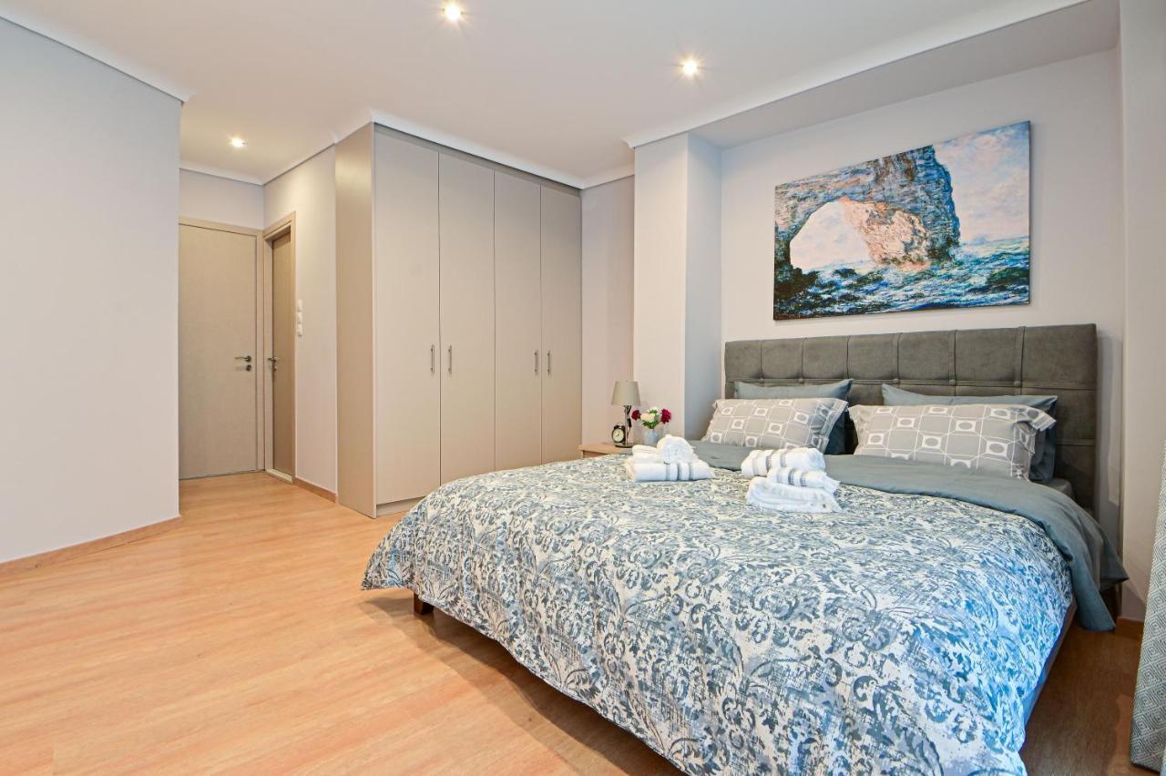 Charming Apartment With A Sea View Terrace Pireusz Kültér fotó